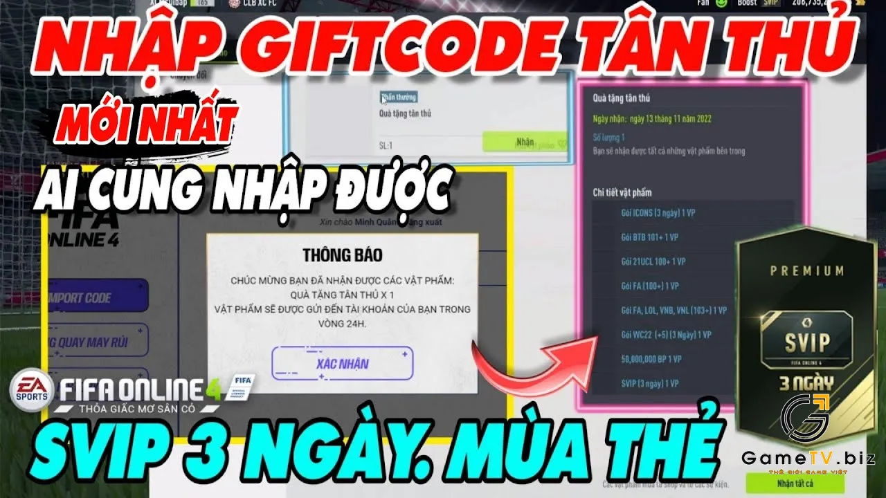 Giftcode FIFA Online 4 sinh nhật