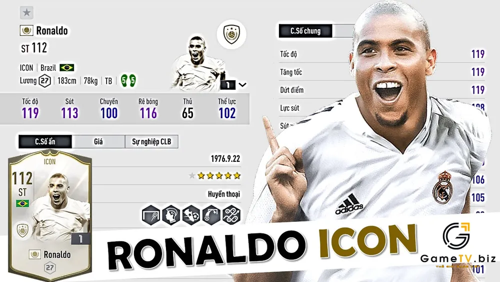 Ronaldo De Lima quái vật vị trí ST FC Online