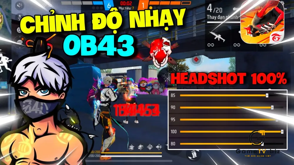 Cách cài đặt độ nhạy Free Fire để bắn Headshot hiệu quả